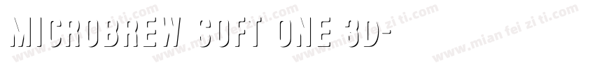 Microbrew Soft One 3D字体转换